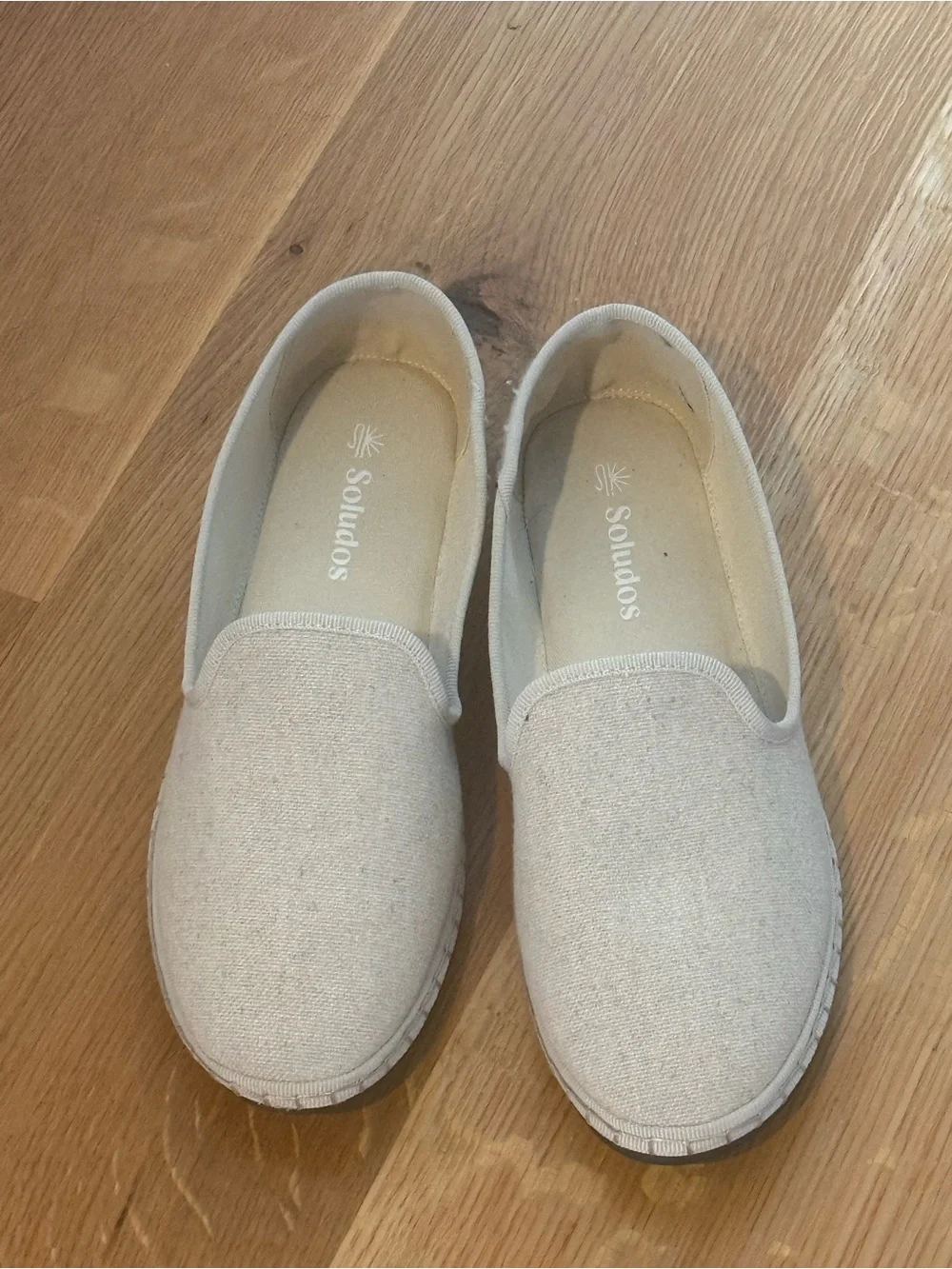 Soludos Women's Canvas Slip-On Espadrilles in Beige